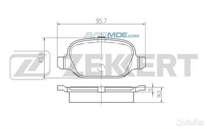 Колодки торм. диск. задн. Alfa Romeo 147 (937) 01