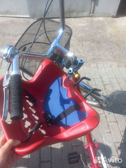 Велосипед женский 26 с детским передним креслом