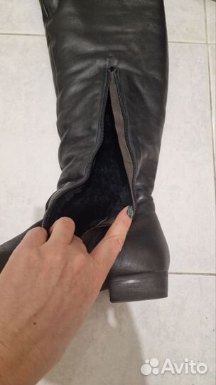 Зимние женские сапоги 38 натуральная кожа