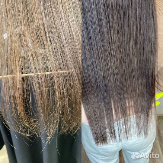 Полировка волос, холодное восстановление