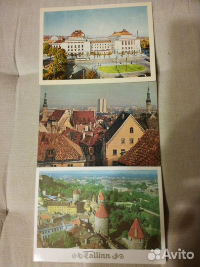 Открытки СССР с видами Таллина 77,79 и 80г