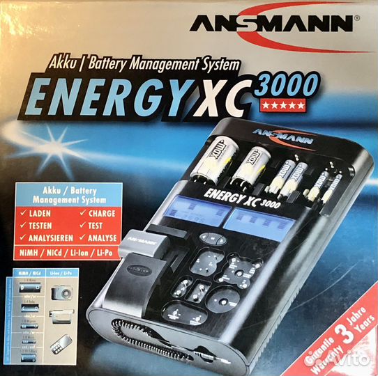 Ansmann energy XS 3000 зарядное устройство