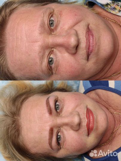 Татуаж микроблейдинг пудровое напыление перманент