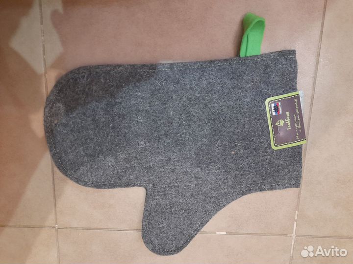 Новая рукавица для бани и сауны