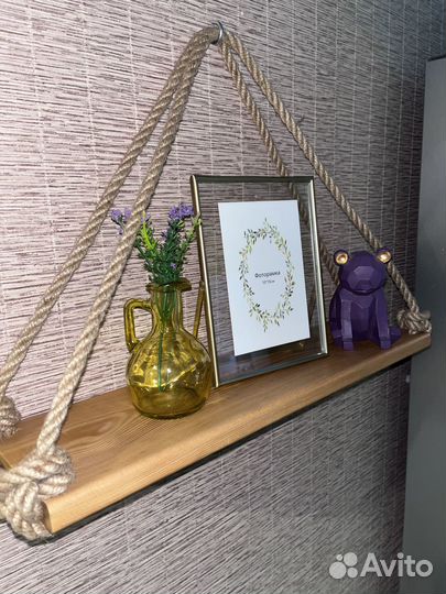 Полка настенная деревянная