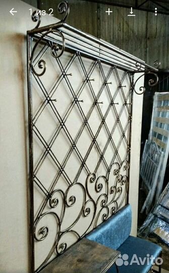 Кованная вешалка № 27