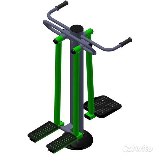 Уличный тренажер (двойной, комбинированный, на под