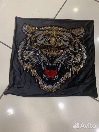 Наволочка королевский велюр стразы