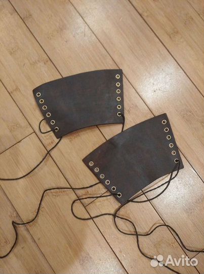 Митенки кожаные