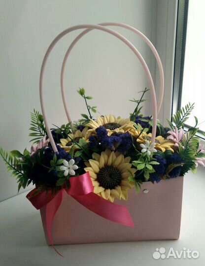 Букет цветов из мыла ручной работы