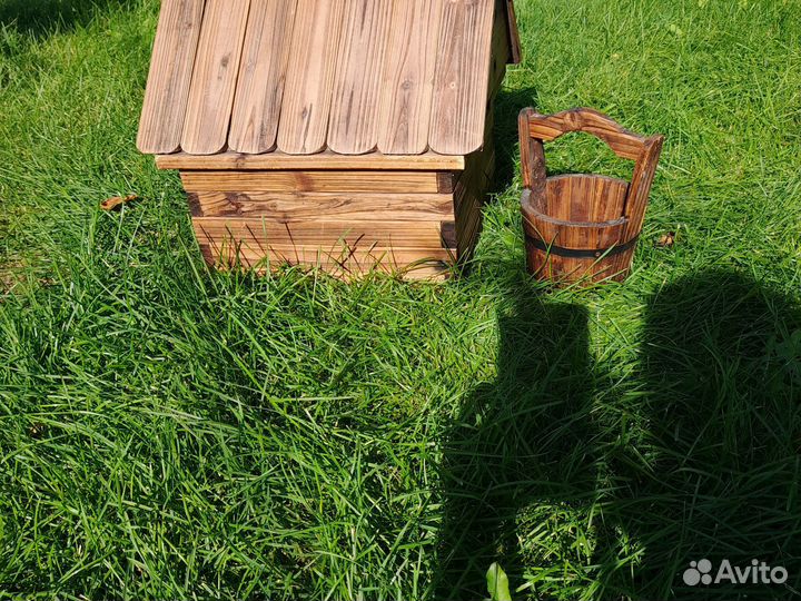 Домик декоративный деревынный, новый