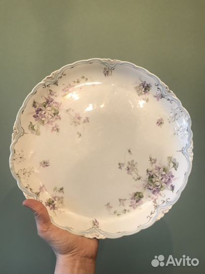 Villeroy boch блюдо, кузнецов, антикарный фарфор