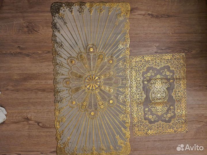 Силиконовая скатерть с кружевом