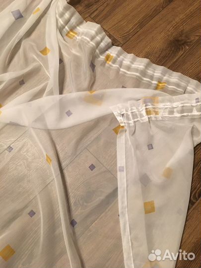 Цена 14 Тюль штора новая 2,40*2,40 с утяжелител