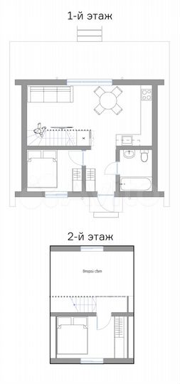 Дом 60 м² на участке 6 сот.
