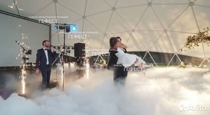 Шатер для глэмпинга и банкетов, геокупол