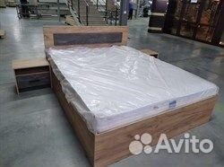 Кровать двуспальная 160х200 Дуб Золотой мсп 1
