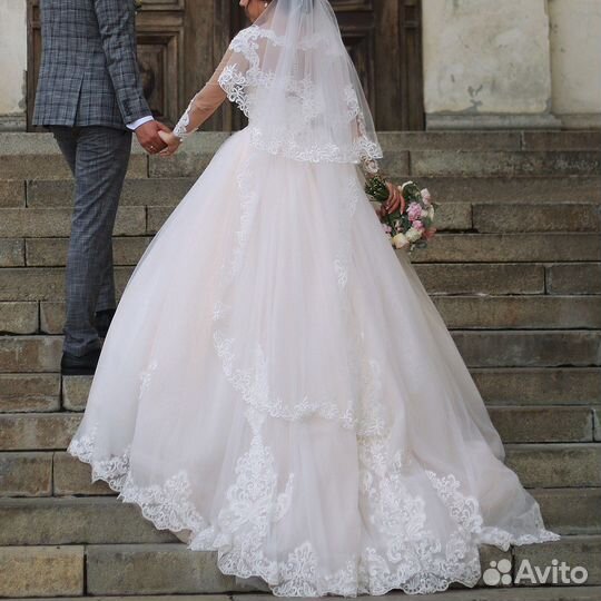 Свадебное платье 44 46 пышное
