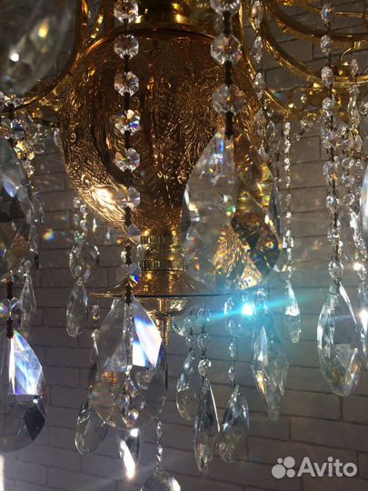 Винтажная хрустальная люстра