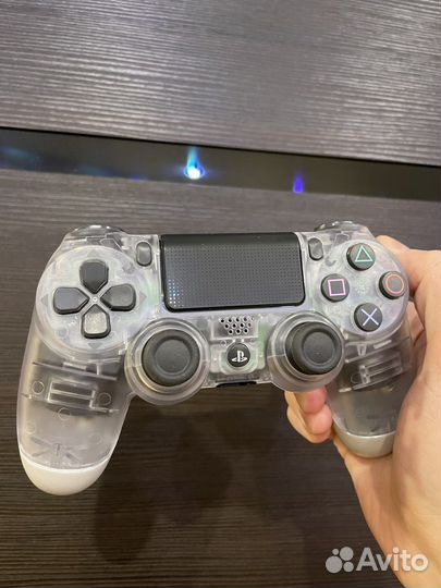 Джойстик dualshock ps4 v2 прозрачный