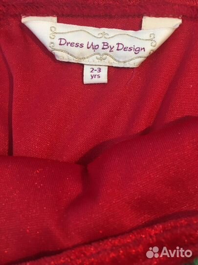 Наряд костюм Земляничка для девочки 2-3г Англ