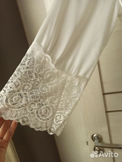 Женский халат белый