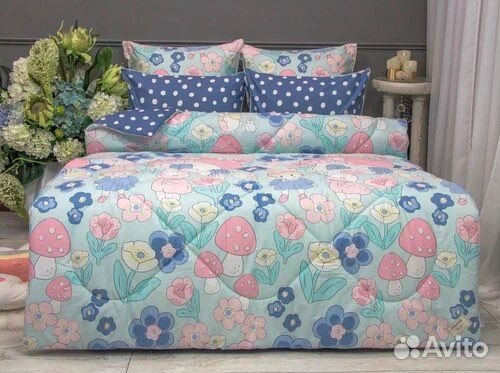 Детское постельное белье с одеялом сатин