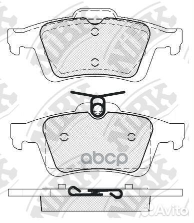 Колодки тормозные ford focus II/III/mazda 3/OPE