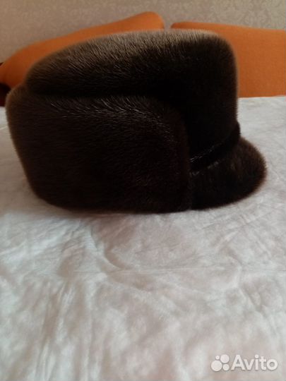 Норковая шапка мужская