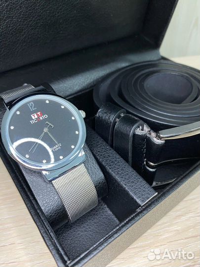 Подарочный набор для мужчин/ часы/ ремень