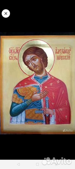 Икона святой Александр Невский