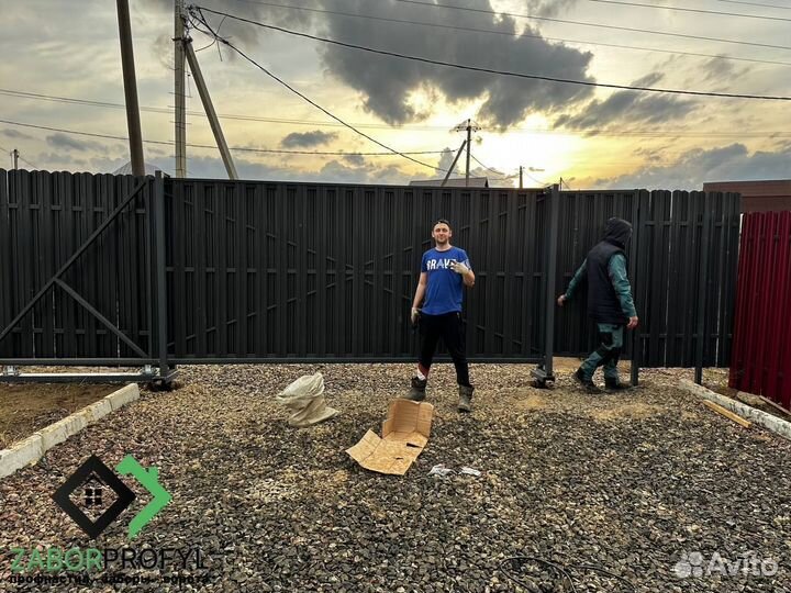 Заборы из профнастила / заборы из профлиста