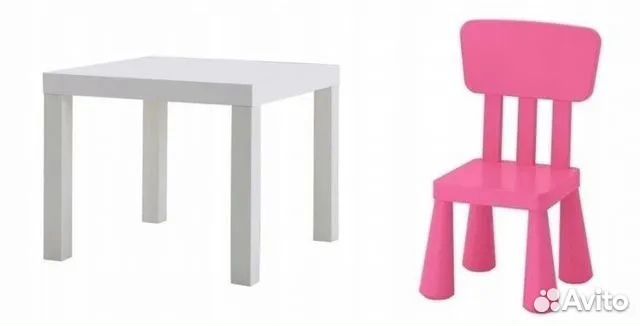 Детский стол и стульчик IKEA до 5 лет