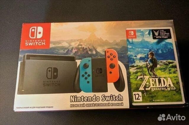 Nintendo switch rev 1 с играми