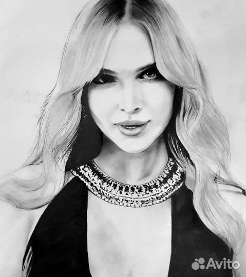 Портрет по фото карандашом