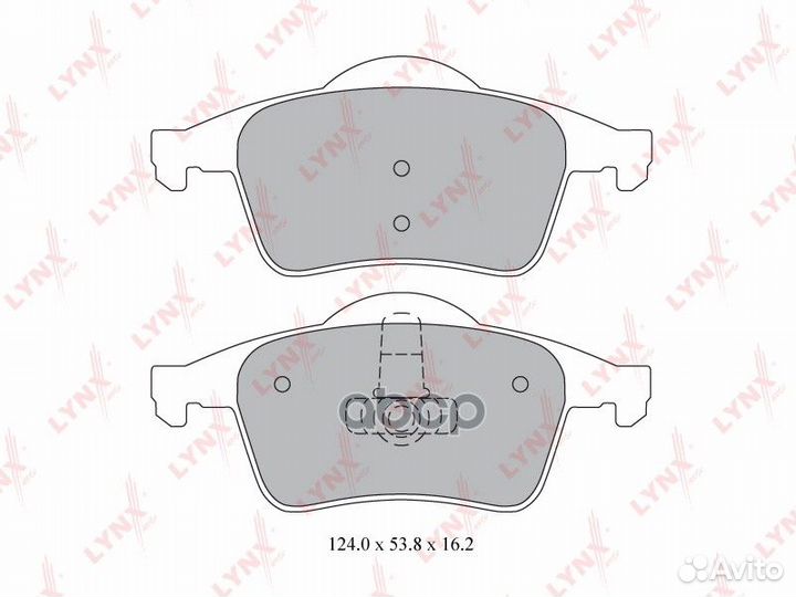 Колодки торм. диск. задн. BD-7812 lynxauto