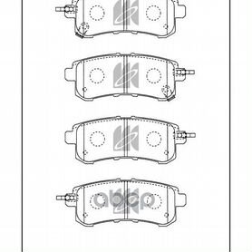 Колодки тормозные дисковые D1329M D1329M MK KAS