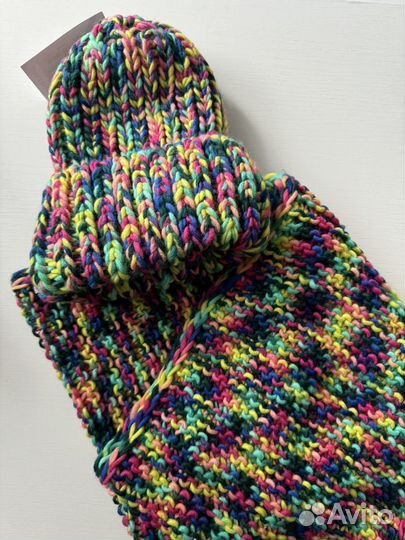 Комплект шапка и снуд женский