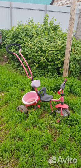 Детский велосипед с ручкой