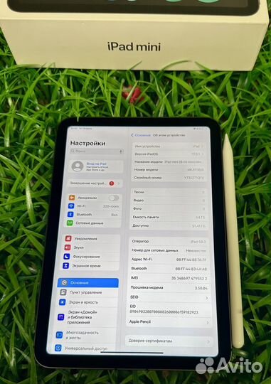 Шикарный iPad mini 6 64gb Cellular Procreate