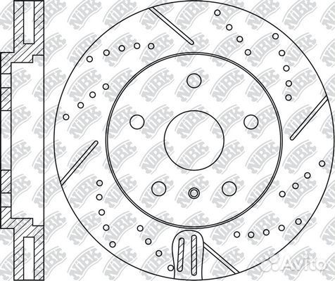 Диск тормозной передний NiBK, RN1427dset