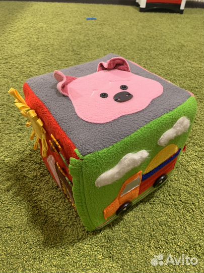 Развивающий кубик мягкий Handmade