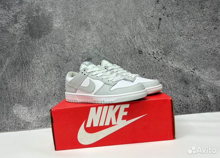 Кроссовки Nike SB Dunk Grey Люкс