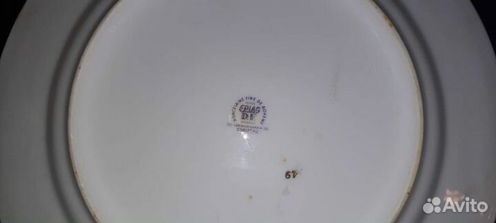 Тарелка Мадонна Богемия Чехословакия