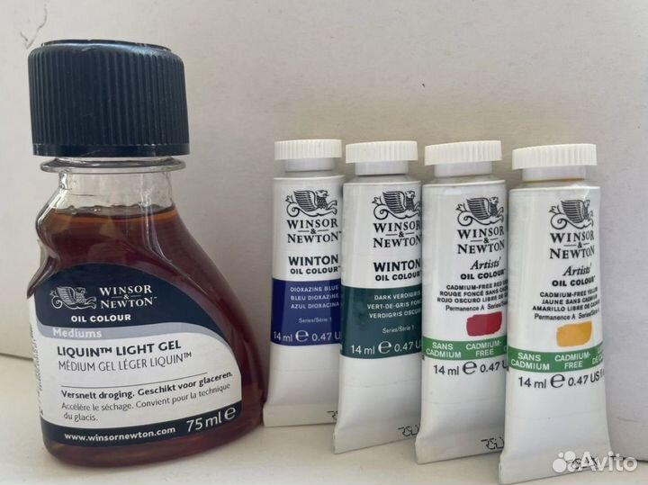 Масляные краски и разбавитель ликвин Winsor&Newton
