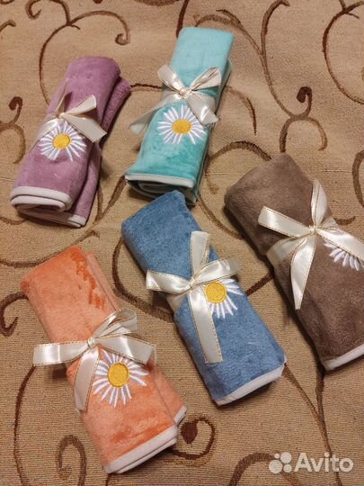 Полотенце кухонное из микрофибры набор новый 5 шту