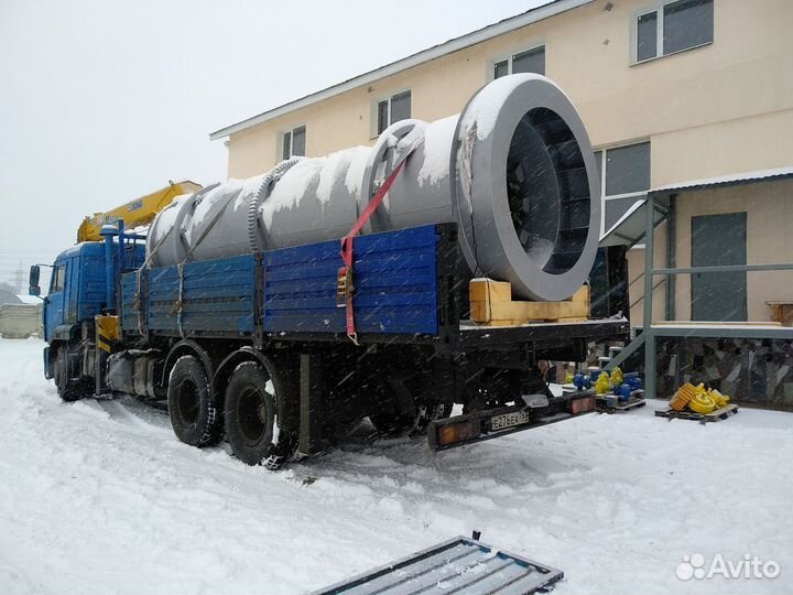 Сушильный барабан асфальтобетонного завода дс-185