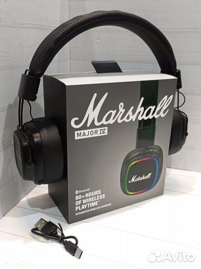 Беспроводные наушники marshall major iv black #67