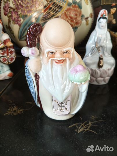 Фарфоровые статуэтки старый Китай винтаж