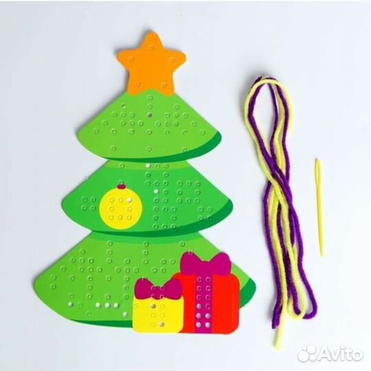 Набор для творчества вышивка пряжей